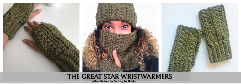 How to Crochet Star Stitch Wristwarmers