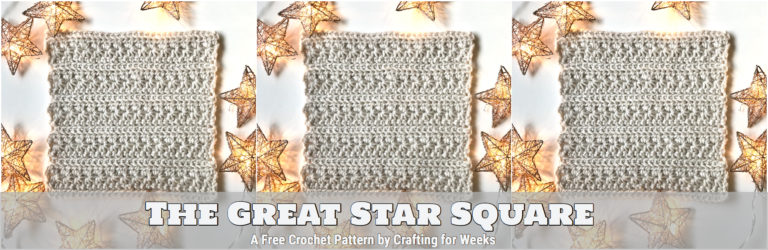 Crochet a Star Stitch Blanket Square