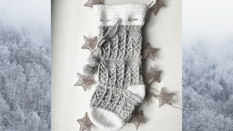 The Rustic Pines Stocking: A Free Crochet Pattern