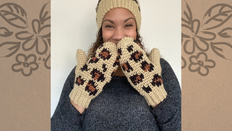 The Luxe Leopard Mittens: A Free Crochet Pattern